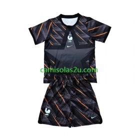 Camisolas de futebol França Guarda Redes Criança Equipamento Principal World Cup 2026 Manga Curta